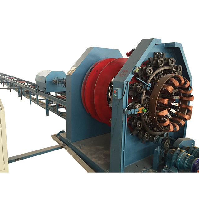 शंक्वाकार विद्युत पोल के लिए स्टील केज वेल्डर का उपकरण कम करना।