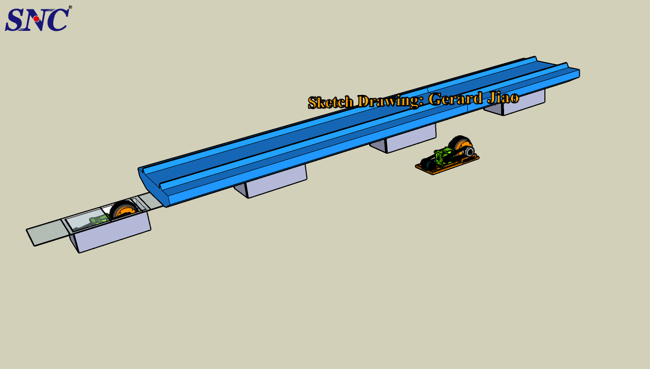 कंक्रीट पाइप ढेर प्रसंस्करण के लिए फ्लैट कार डिवाइस